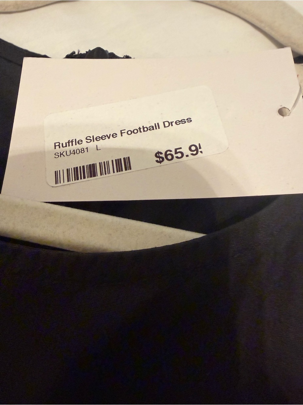 Peach Love California Black Sequin Football Tiered Dress for Women - Picture 5 of 8